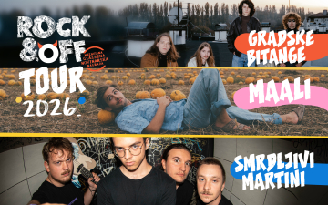 Počinje novo izdanje Rock&Off Toura: Maali, Gradske Bitange i Smrdljivi Martini na pozornicama diljem Hrvatske